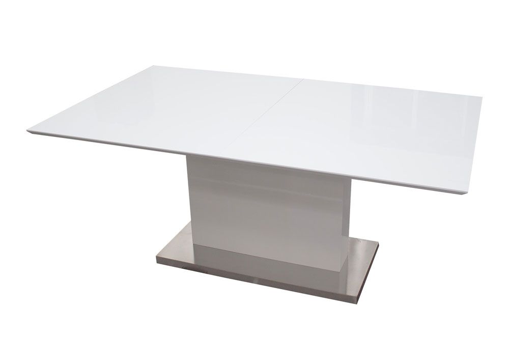 Sven White Lacquer Dining Table