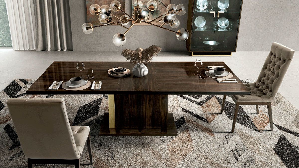 Sybella Modern Italian Dining Table With Chairs