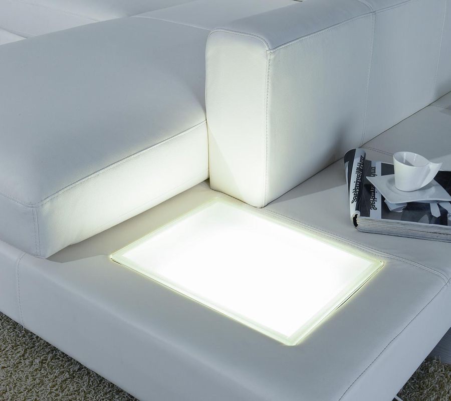 White Color Chaise Light Details