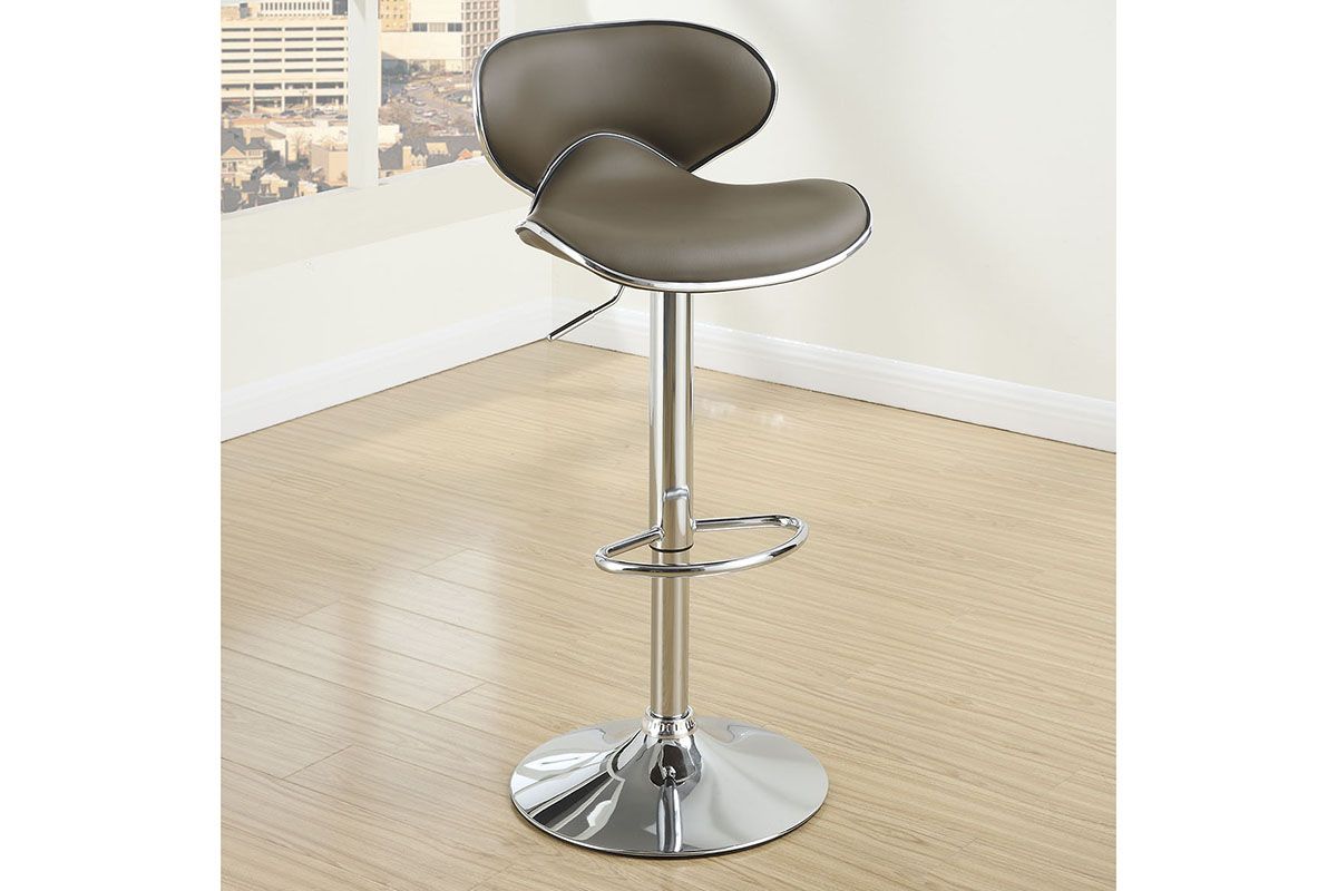 Tabu Espresso Leather Barstool Set of 2