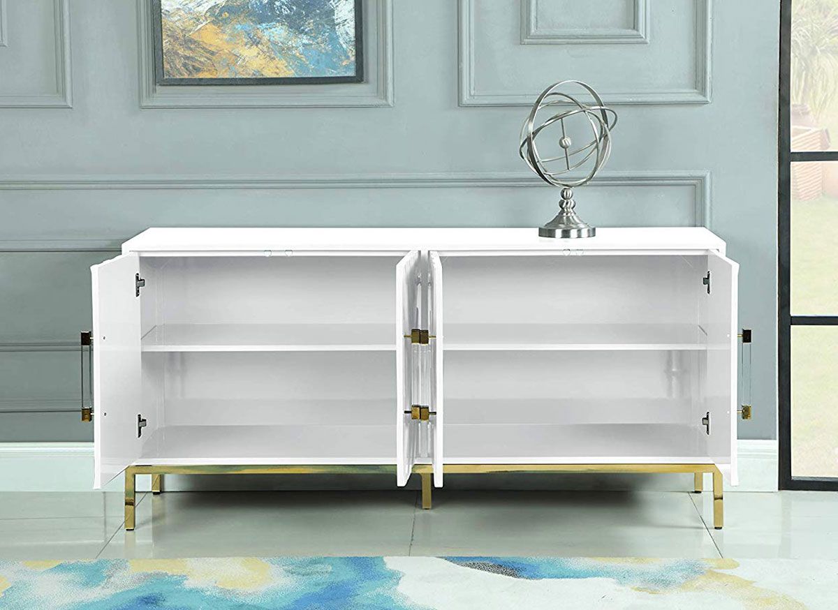 Tamari White Buffet Storage