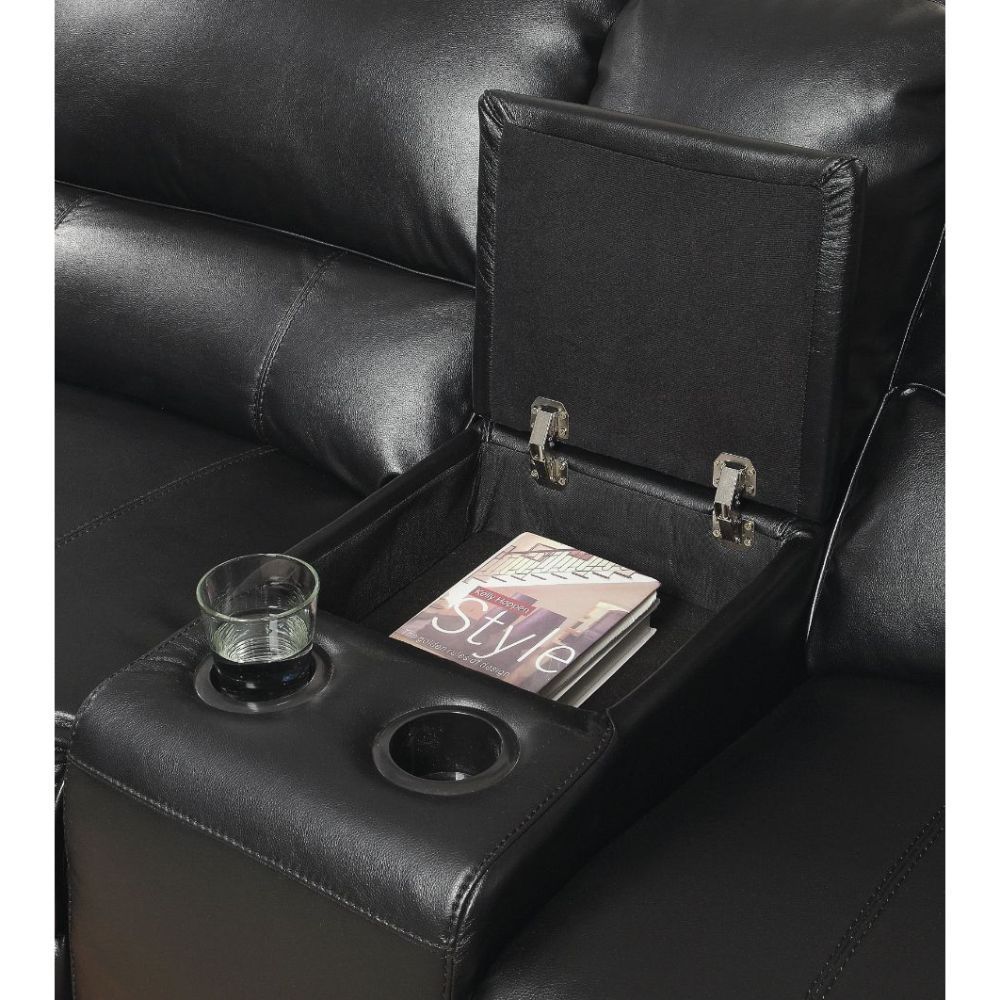 Tanner Black Sectional Storage Console
