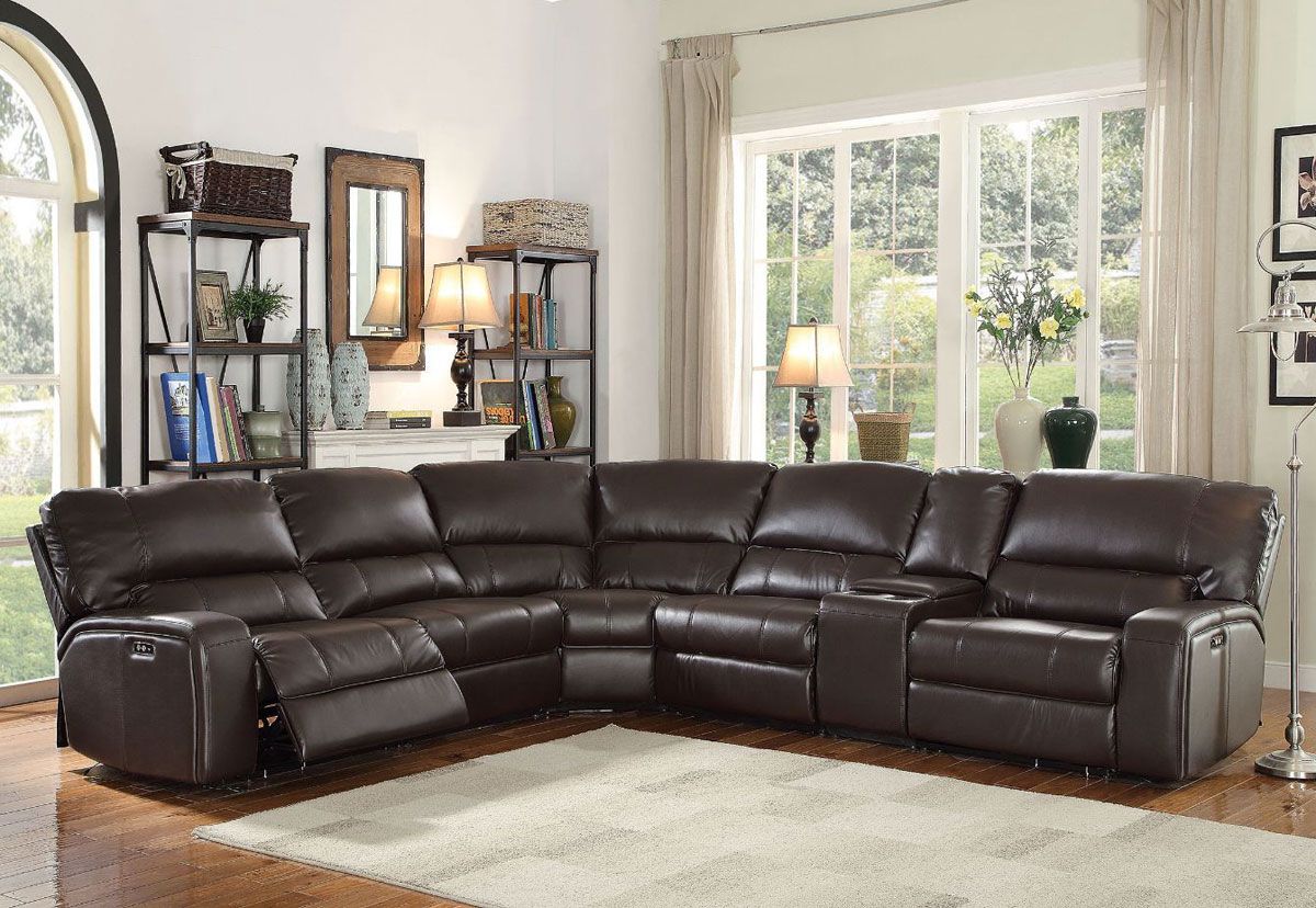 Tanner Espresso Power Recliner Sectional