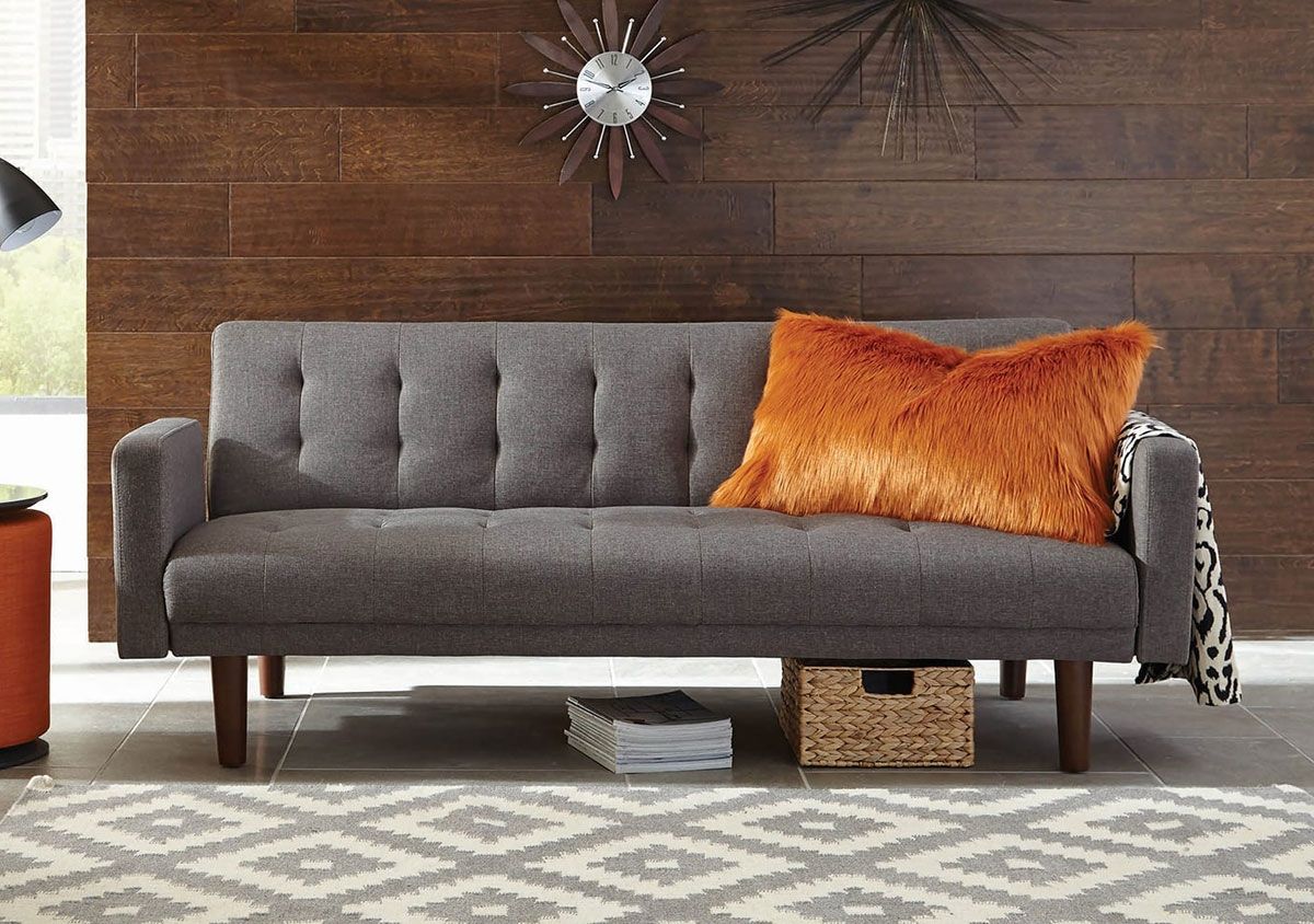 Tejon Sofa Bed Grey Linen Fabric
