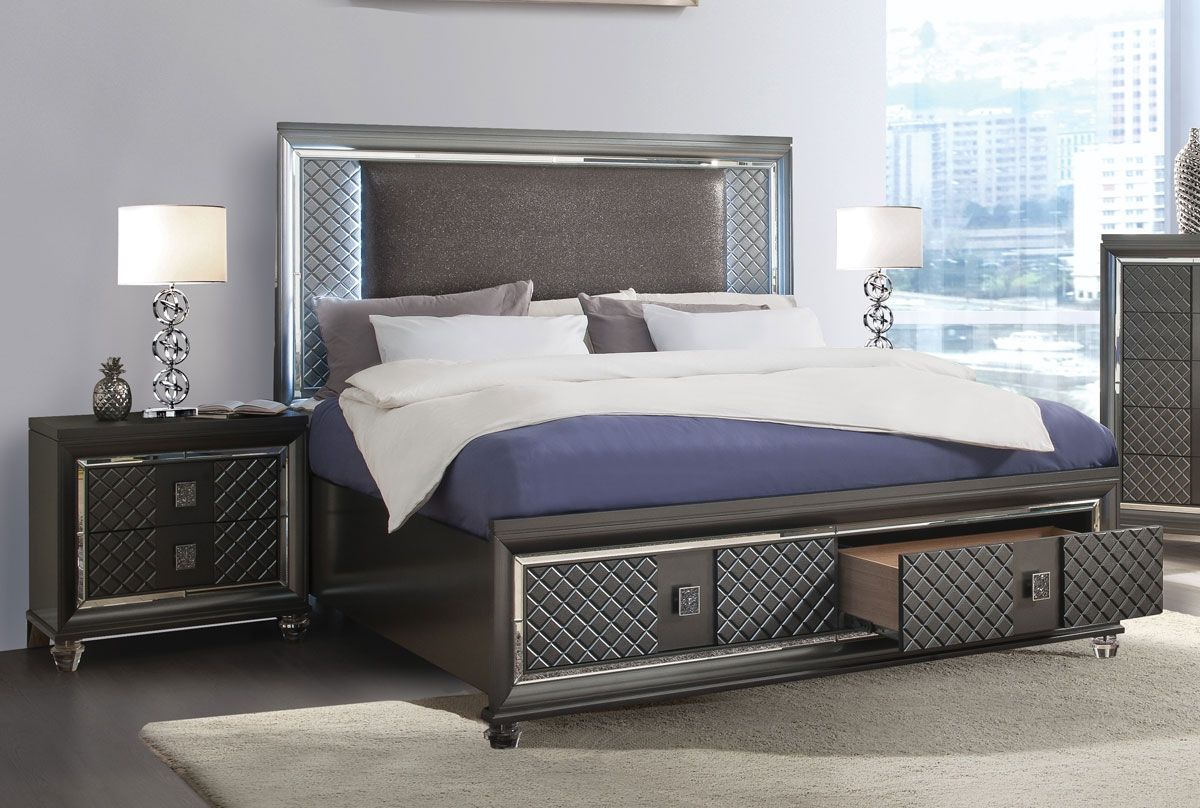 Terina Bed With Two Storage Drawers