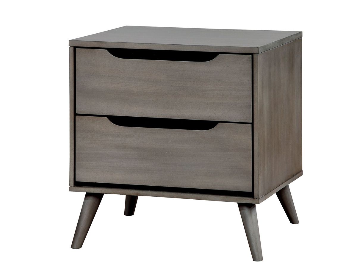 Terris Grey Night Stand