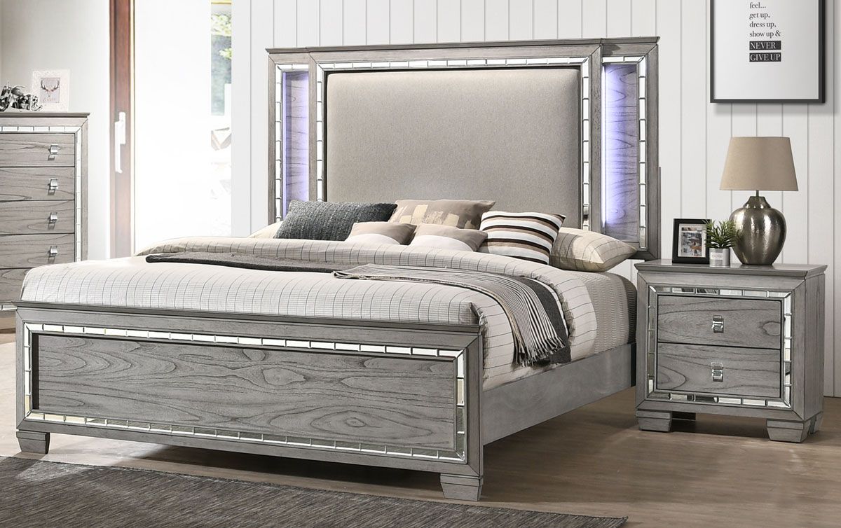 Terzo Queen Bed With LED Lights