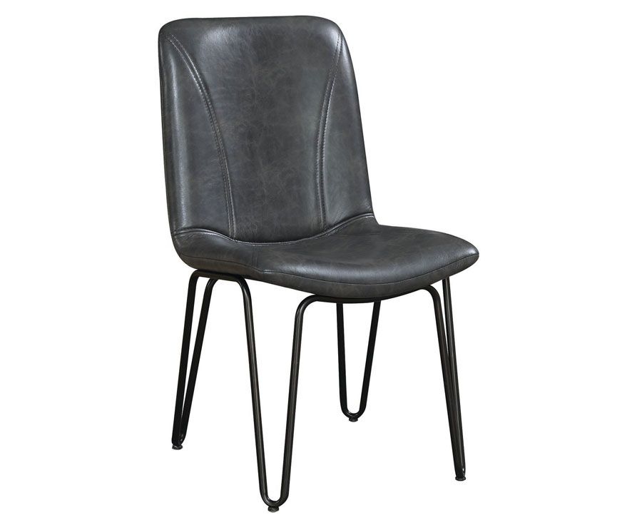 Thunder Grey Leatherette Chairs