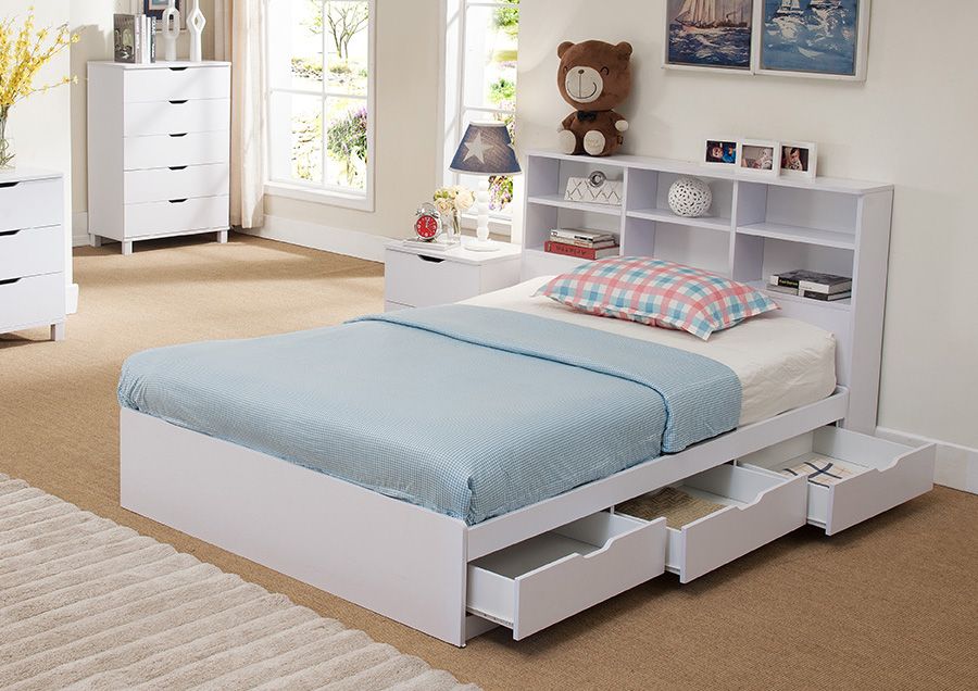 Tiara Full Size Bed With Drawers