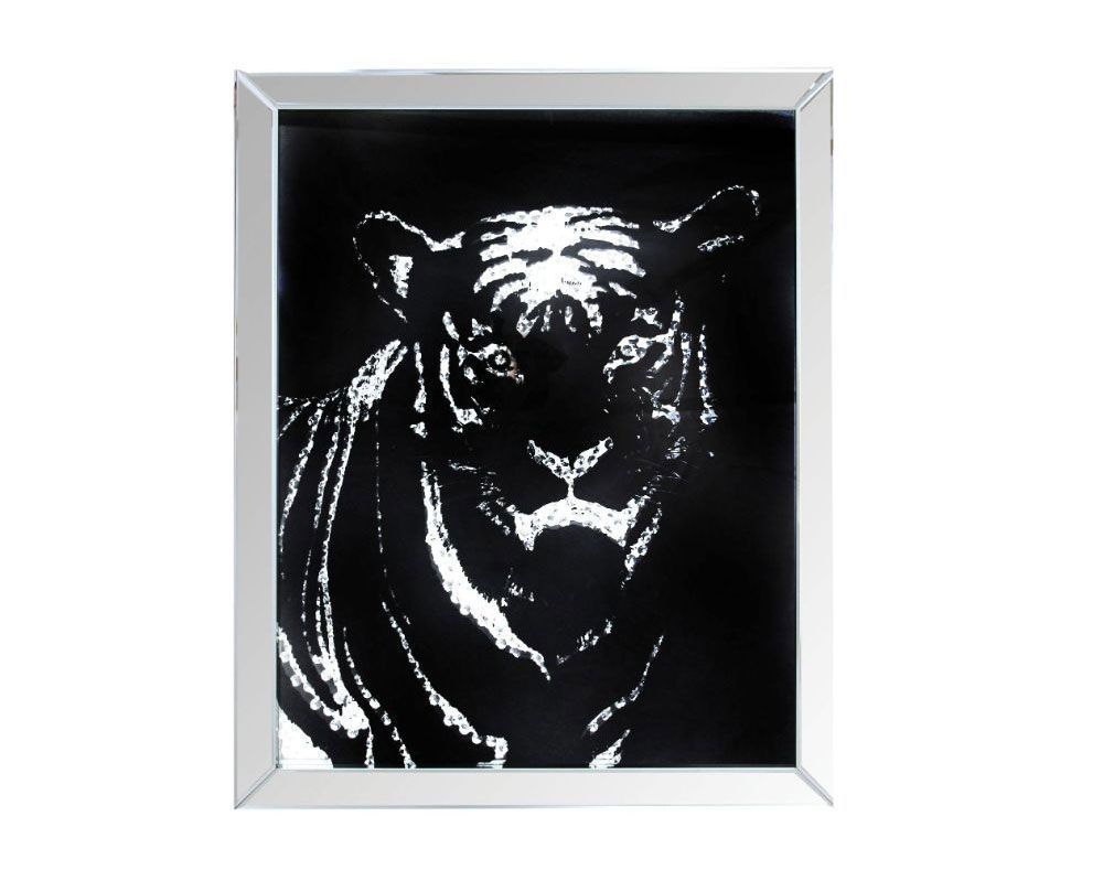 Tiger Mirrored Wall Art