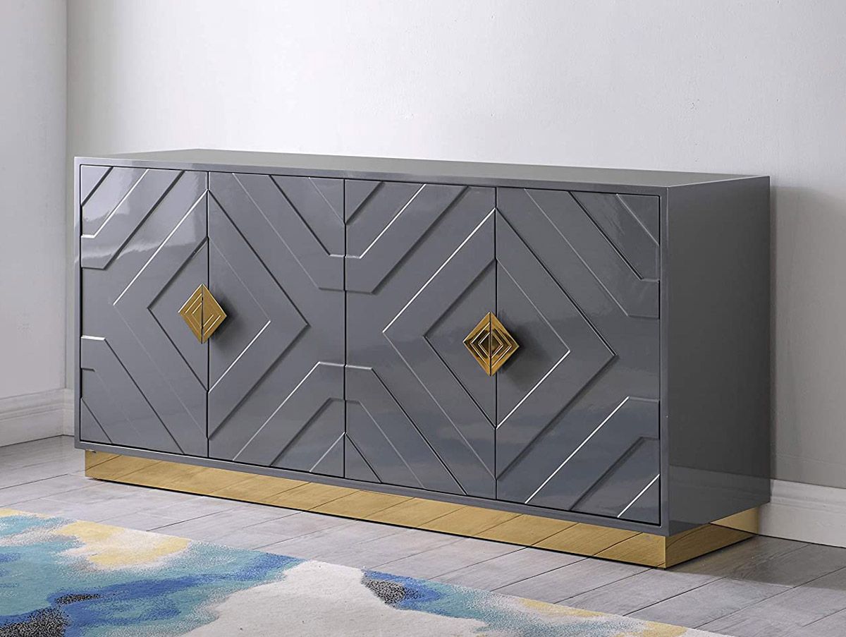 Titus Grey Lacquer Buffet