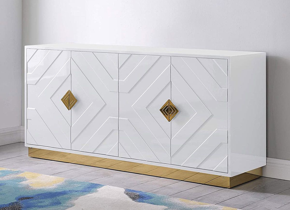 Titus White Lacquer Buffet