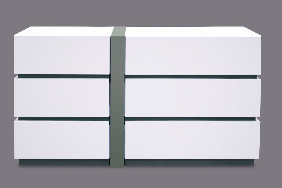 Tokyo White and Grey Dresser