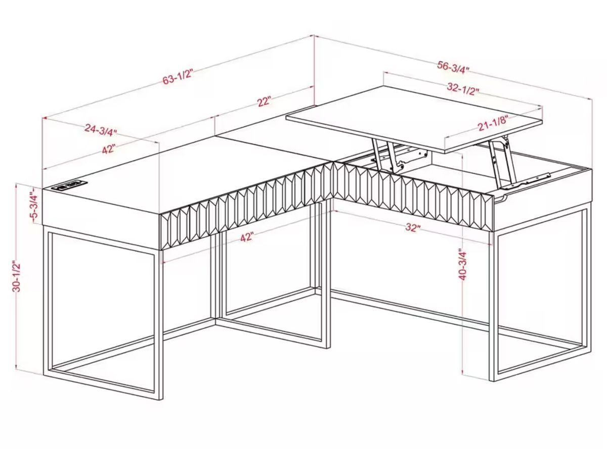 Tracy Office Desk Dimentions