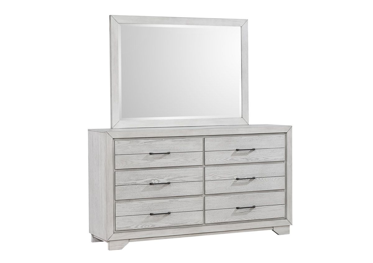 Travell Rustic White Finish Dresser