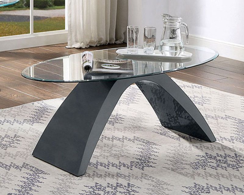 Tyra Grey Lacquer Coffee Table