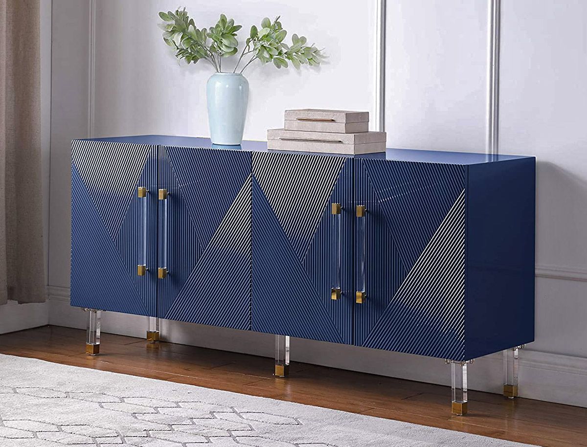 Tyrell Navy Blue Lacquer Sideboard
