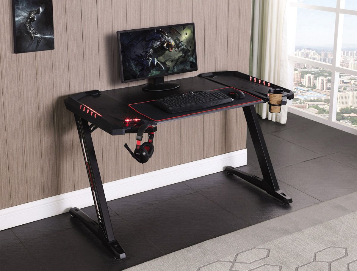 Tyrese Gaming Desk With LED Lighting