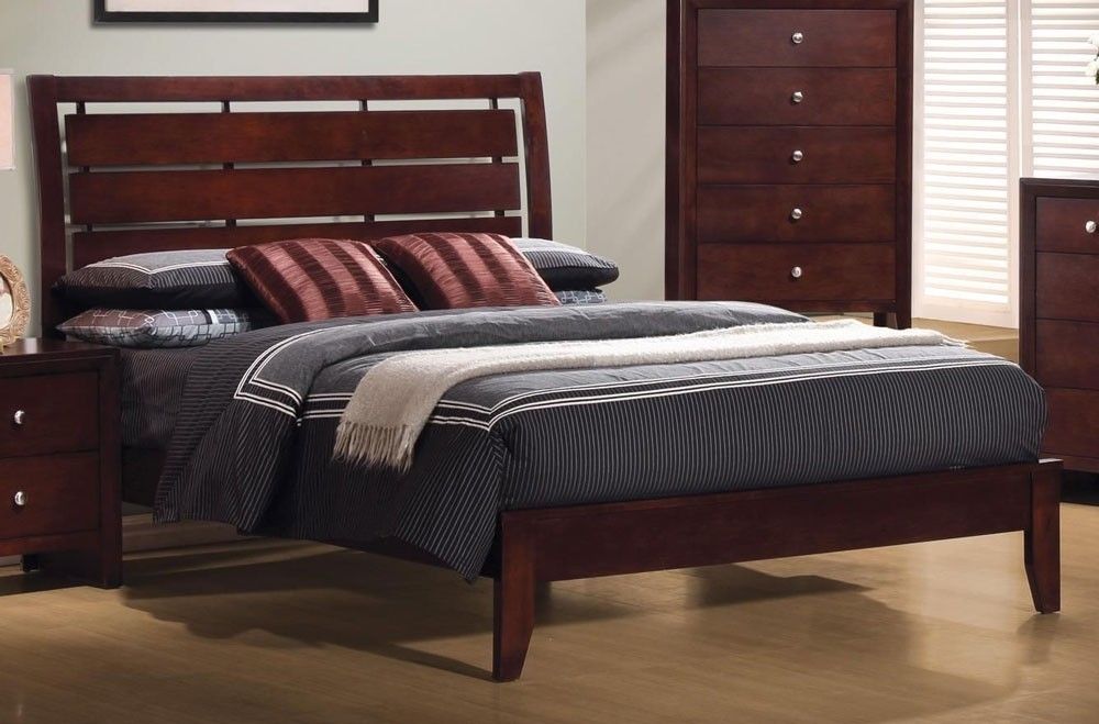 Tyron Merlot Finish Bed Frame