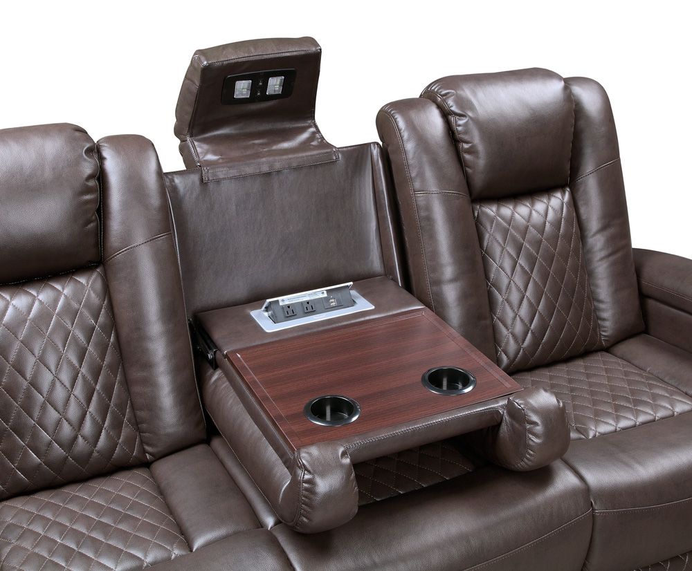 Udell Power Recliner Sofa Drop Down Table