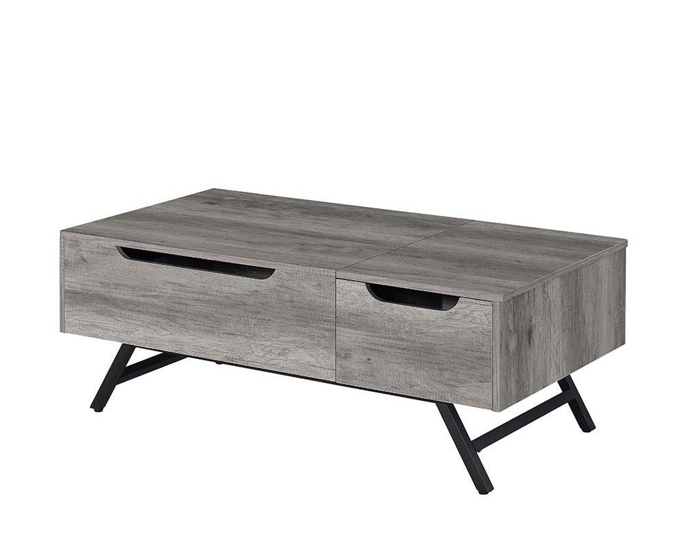 Val Rustic Grey Coffee Table