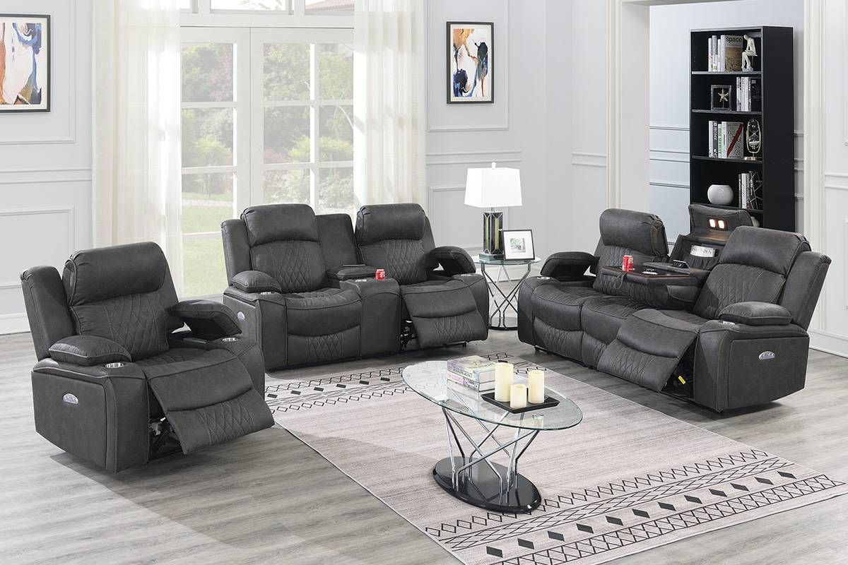 Valdo Power Recliner Sofa Set