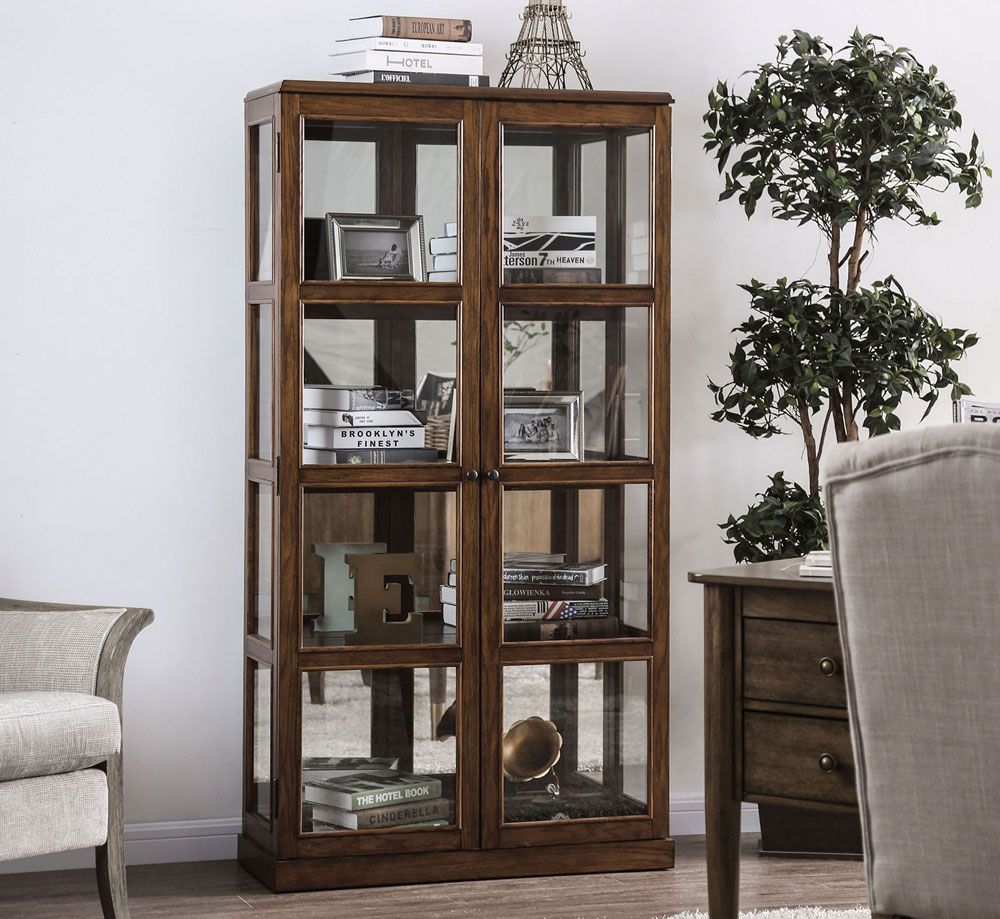 Valeria Traditional Style Curio Cabinet