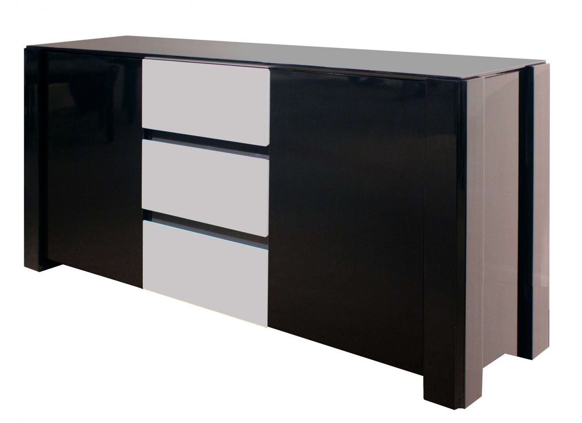 Vanguard Black Lacquer Buffet