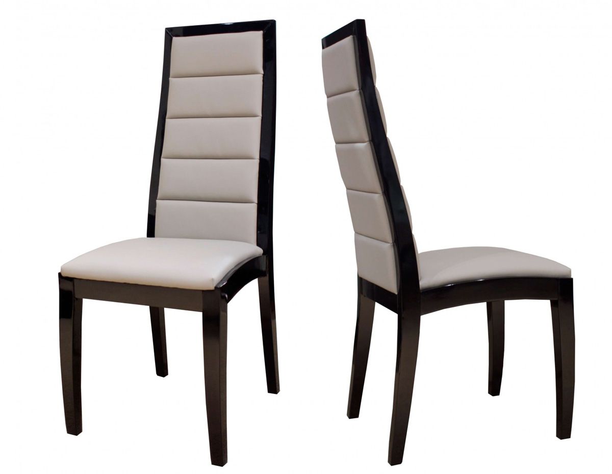 Vanguard Black Lacquer Dining Chairs