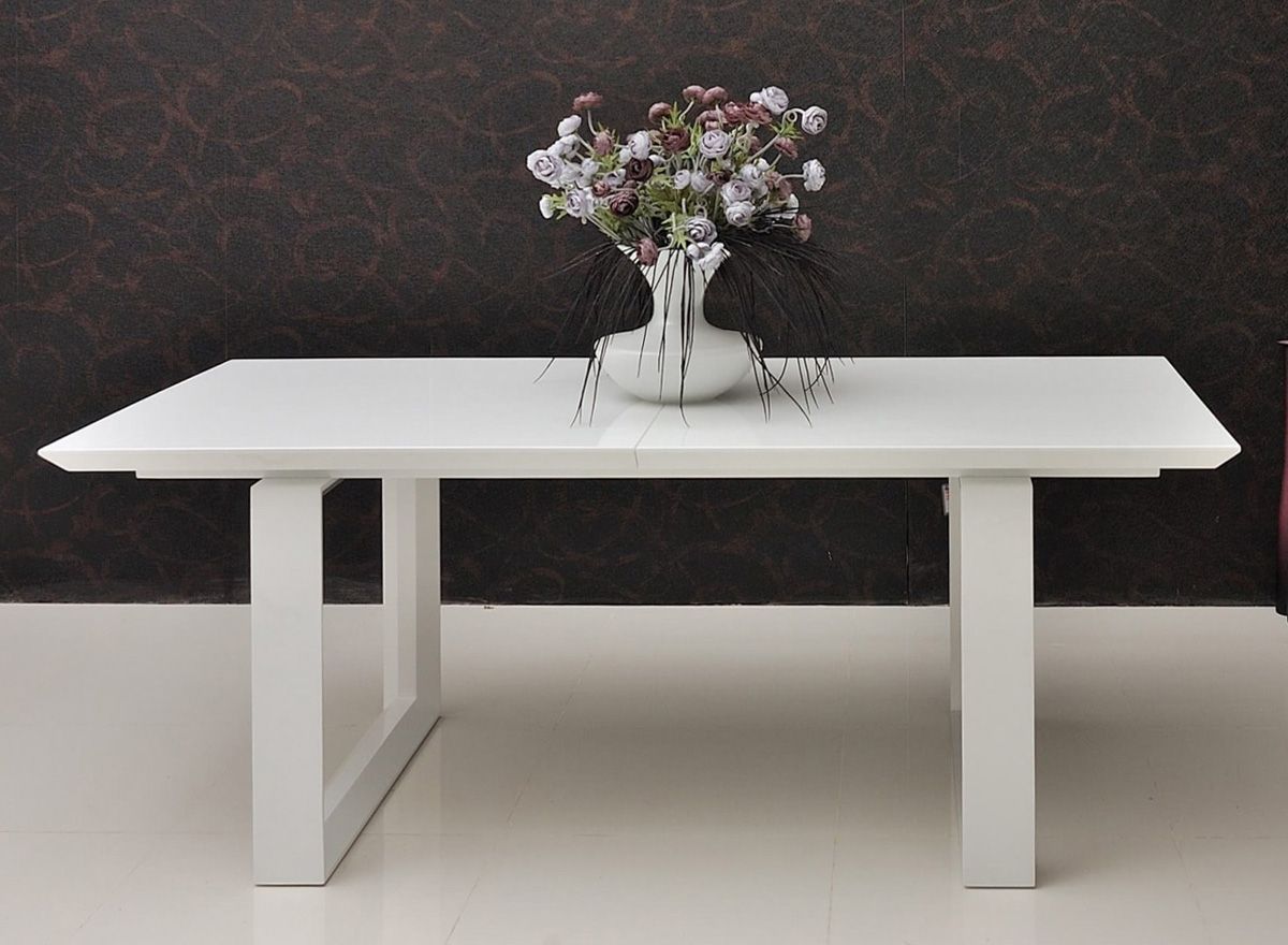 Vanguard White Formal Dining Table