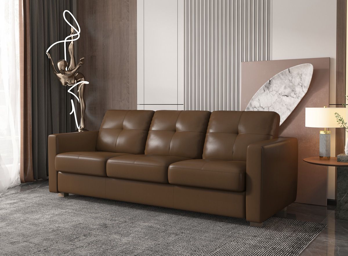 Varina Italian Leather Sofa Sleeper
