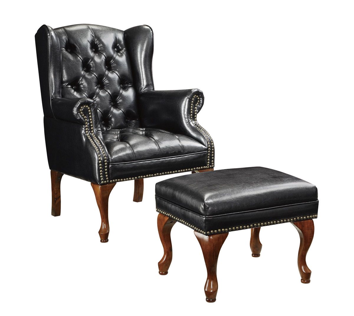 Vaughan Accent Chair With Ottoman