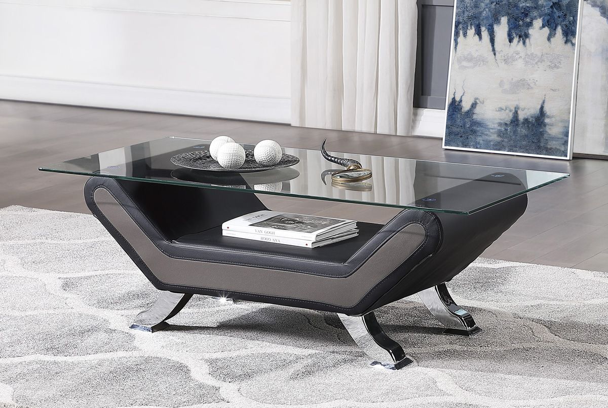 Velia Two Tone Modern Coffee Table