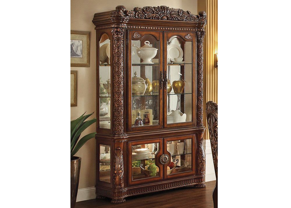 Vendome Victorian Style Curio Cabinet