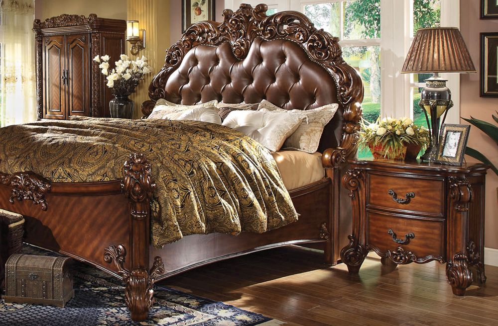 Vendome Traditional Bed With Night Stand