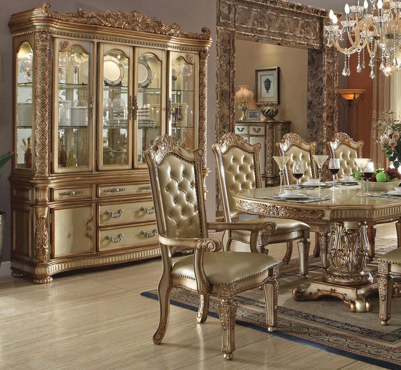 Vendome China Cabinet and Arm Chair
