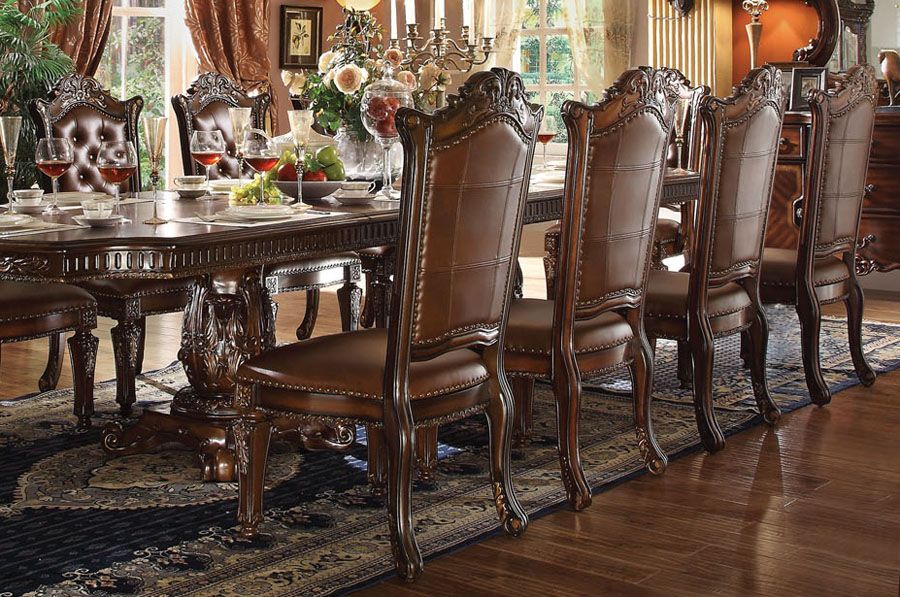 Vendome Side Chairs,Vendome China Cabinet,Vendome Formal Dining Room Table Set