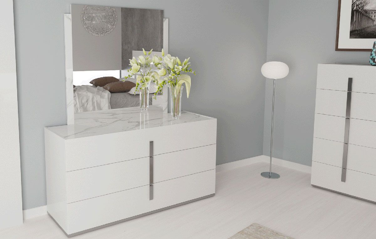 Venere Marble Top Bedroom Dresser