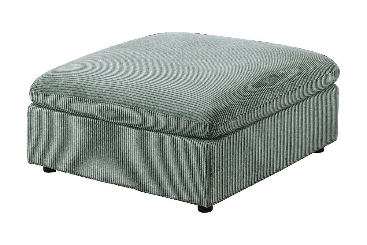 Verdal Sage Corduroy Ottoman