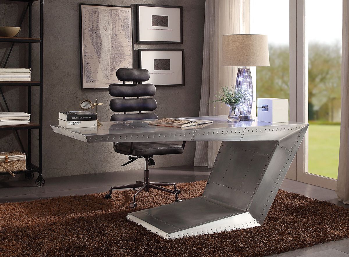 Vincent Aluminum Home Office Executive Desk