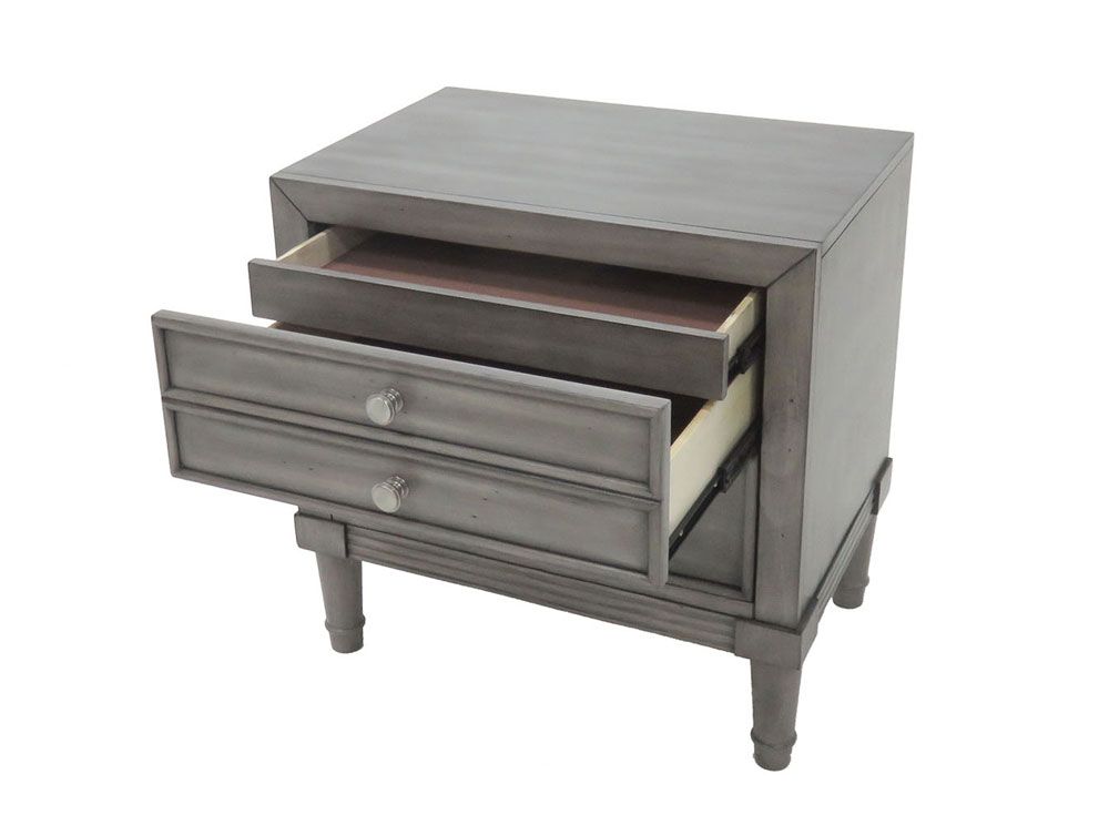 Vine Night Stand With Hidden Drawers