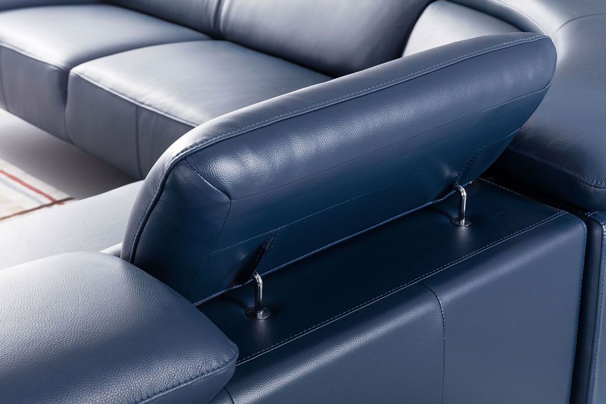 Vinn Navy Sectional Headrests