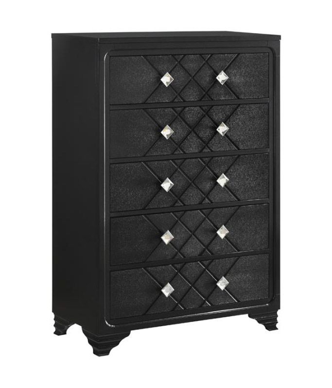 Vista Black Finish Chest