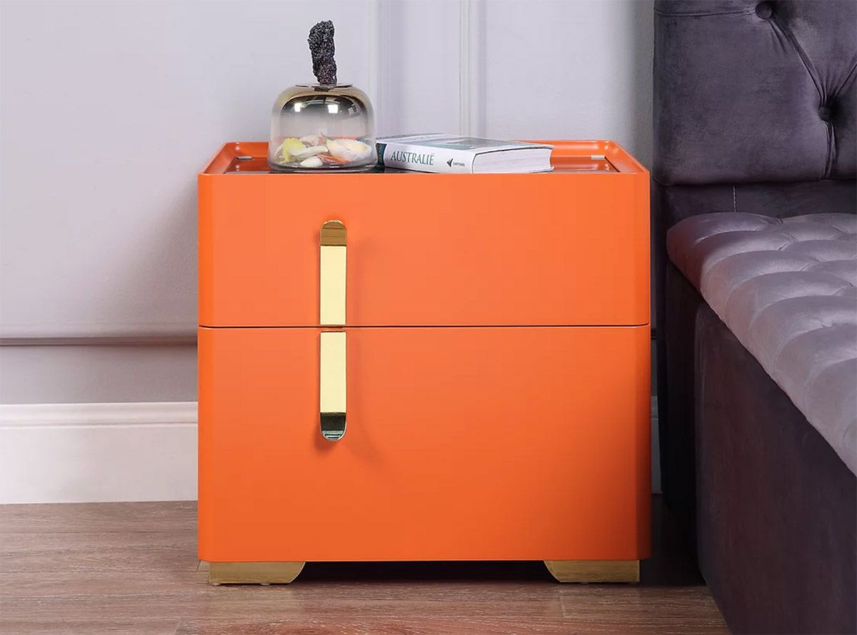 Vivar Orange Night Stand