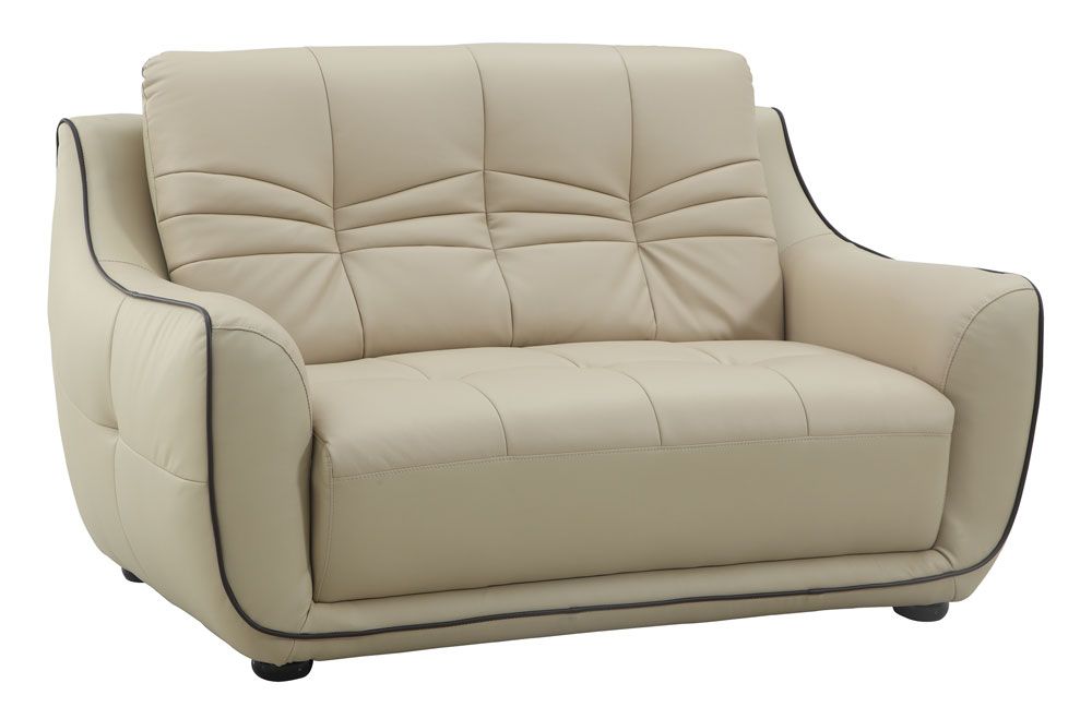 Volos Genuine Leather Modern Love Seat