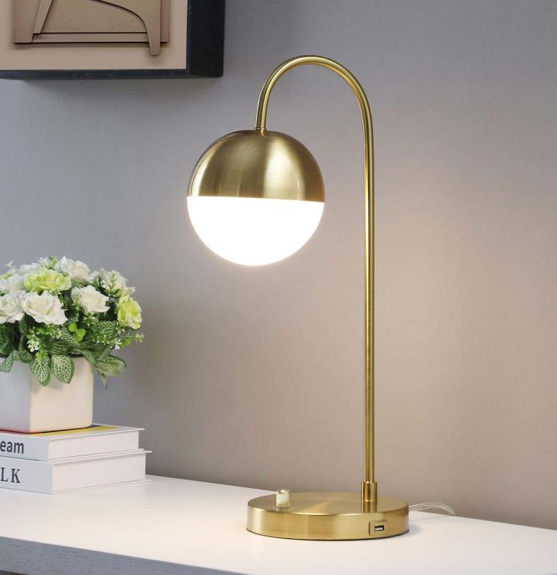 Vreni Gold Finish Table Lamp