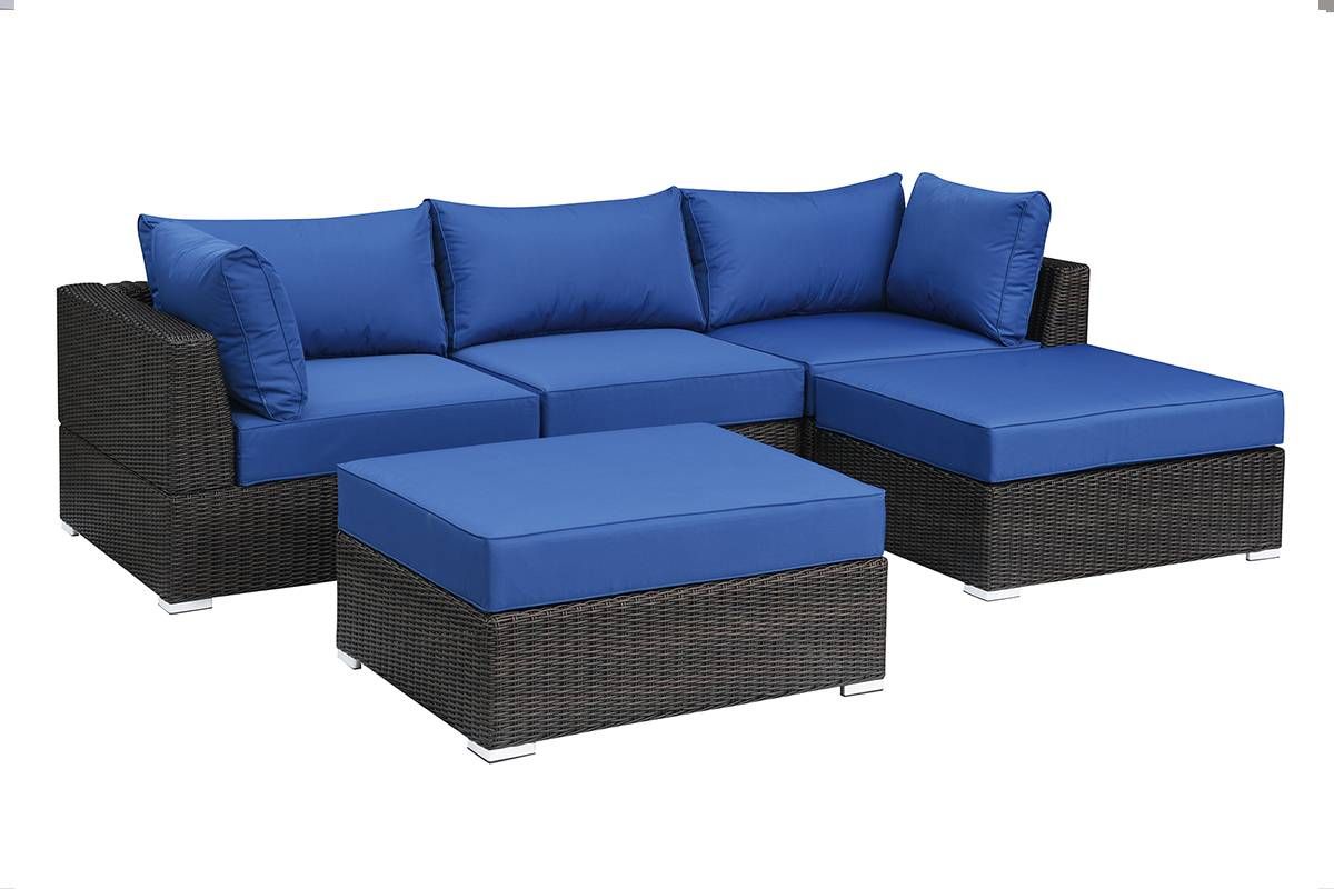 Wallins 5-Piece Modular Outdoor Sectional
