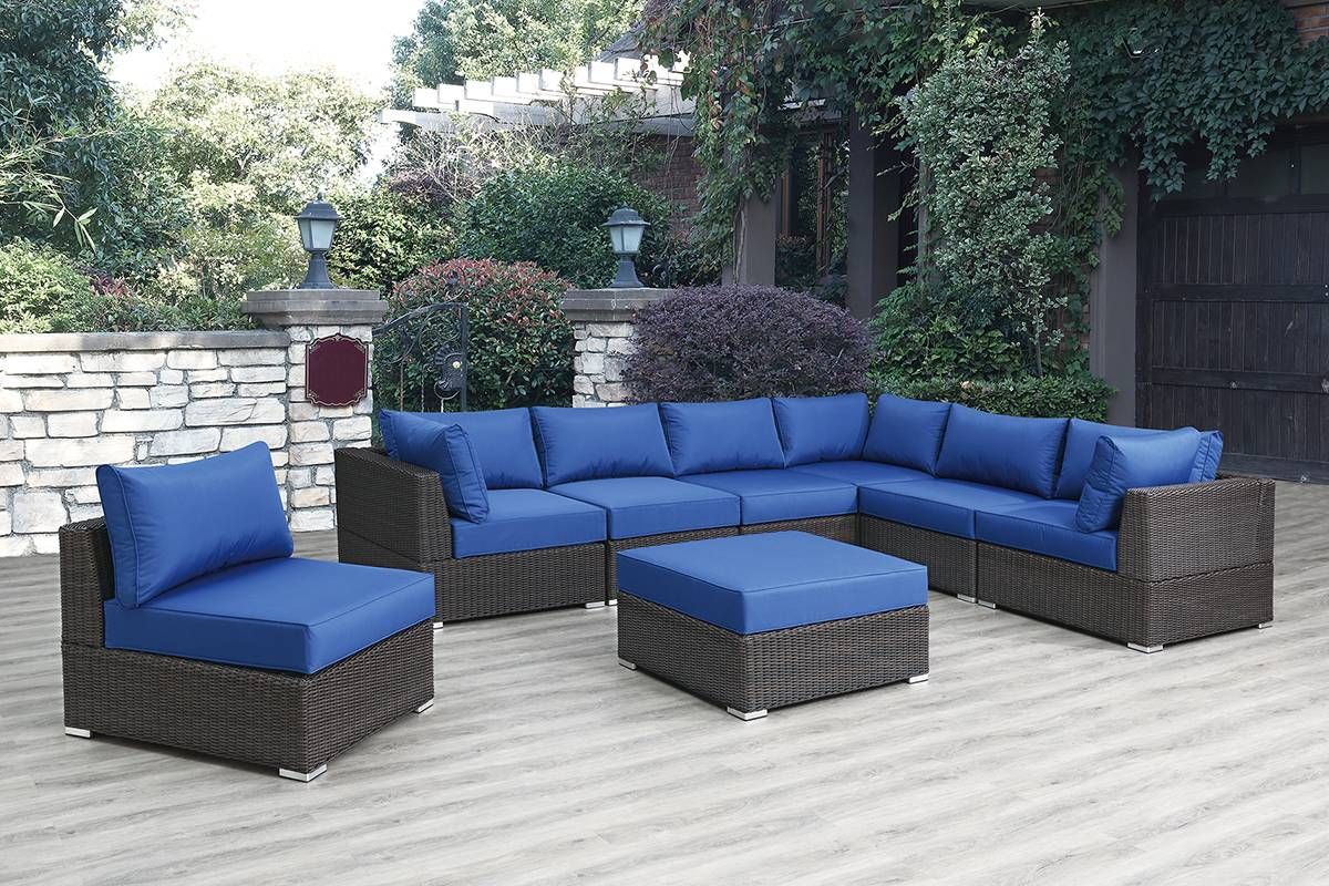 Wallins 8-Piece Outdoor Modular Sectional