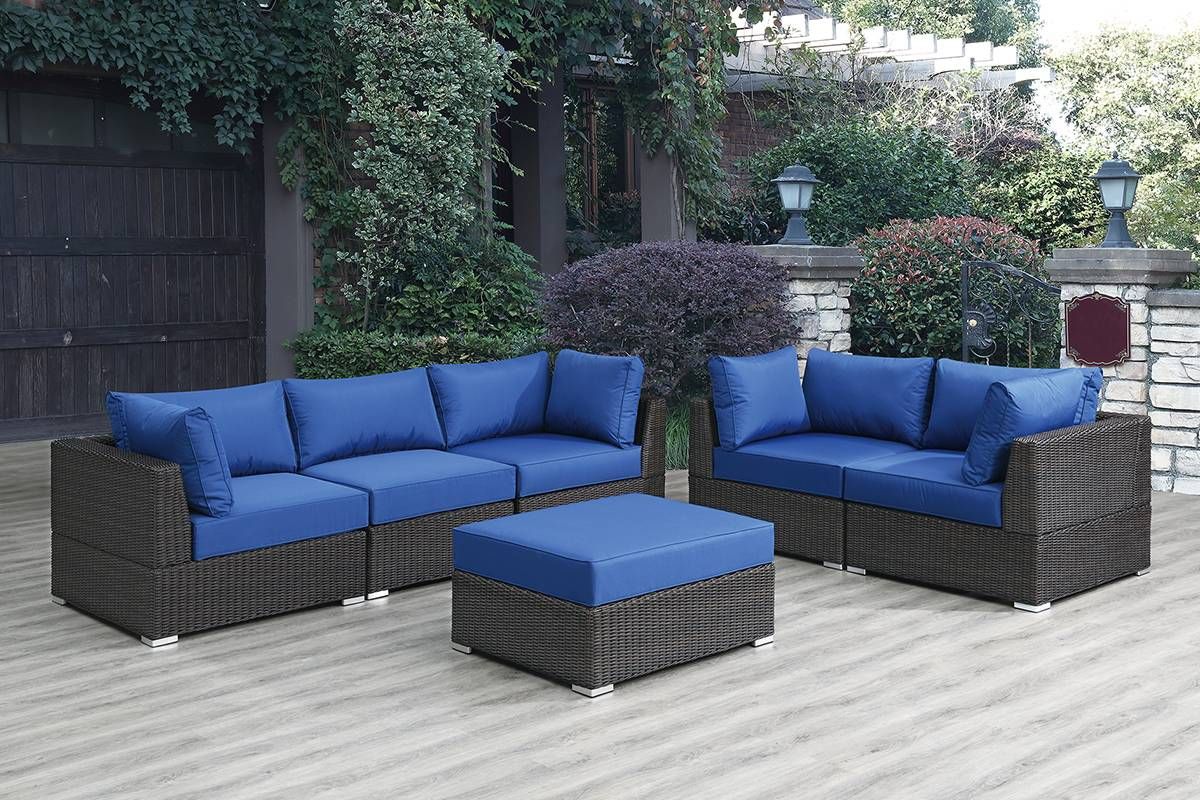 Wallins Outdoor Sofa Set With Ottoman