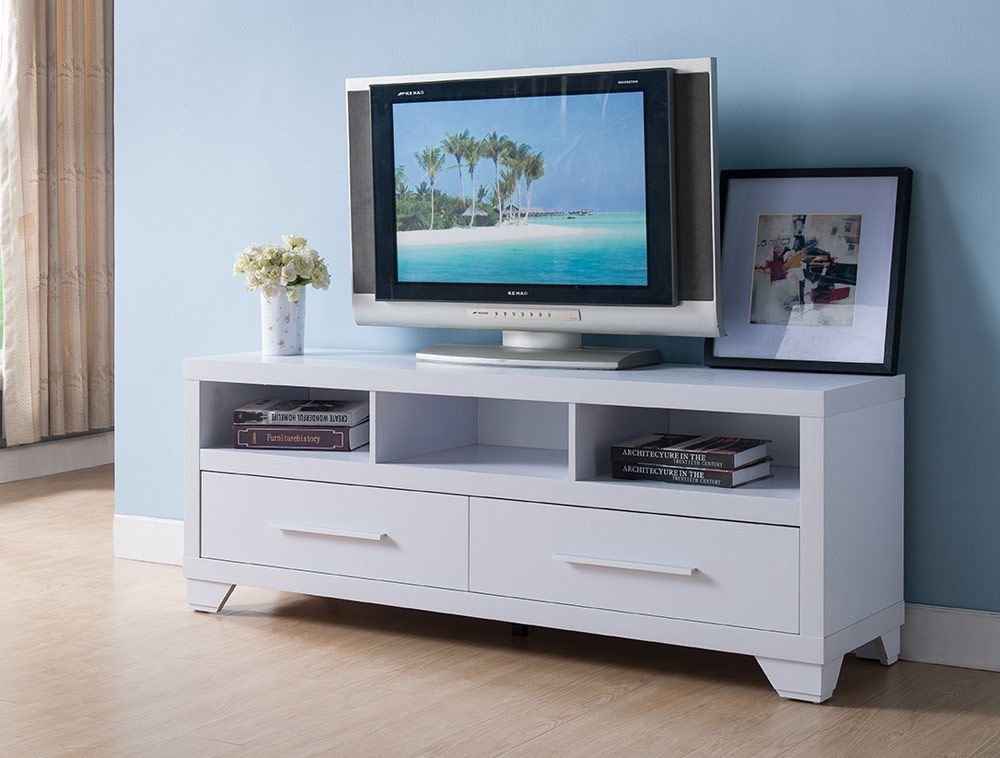 Wallis White Finish TV Stand